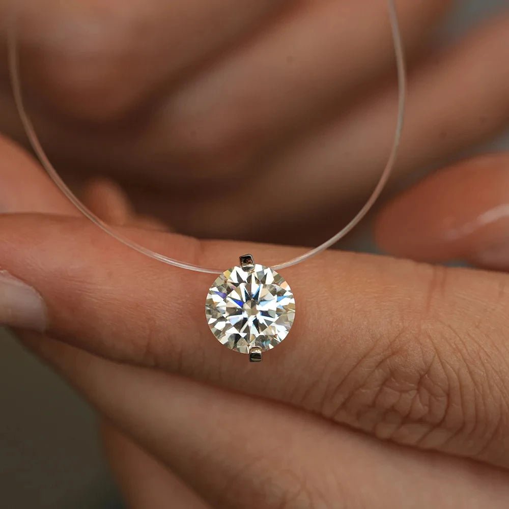 1-3ct Marquise Princess Emerald Pear Cut Women Moissanite Necklace Original 925 Sterling Silver Moissanite Diamond Jewelry Daily - Tara's Tiny Treasures