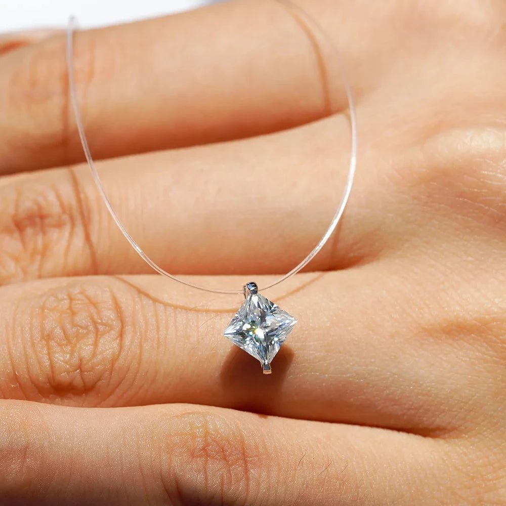 1-3ct Marquise Princess Emerald Pear Cut Women Moissanite Necklace Original 925 Sterling Silver Moissanite Diamond Jewelry Daily - Tara's Tiny Treasures