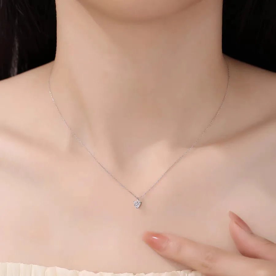 1-3ct Marquise Princess Emerald Pear Cut Women Moissanite Necklace Original 925 Sterling Silver Moissanite Diamond Jewelry Daily - Tara's Tiny Treasures