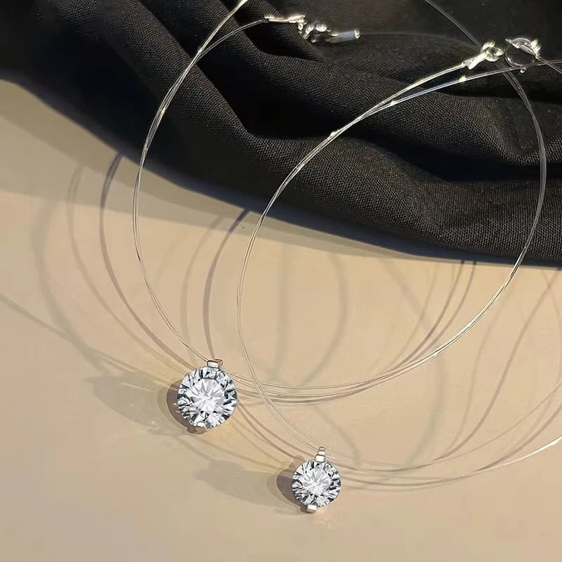 1-3ct Marquise Princess Emerald Pear Cut Women Moissanite Necklace Original 925 Sterling Silver Moissanite Diamond Jewelry Daily - Tara's Tiny Treasures