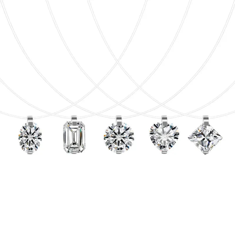 1-3ct Marquise Princess Emerald Pear Cut Women Moissanite Necklace Original 925 Sterling Silver Moissanite Diamond Jewelry Daily - Tara's Tiny Treasures