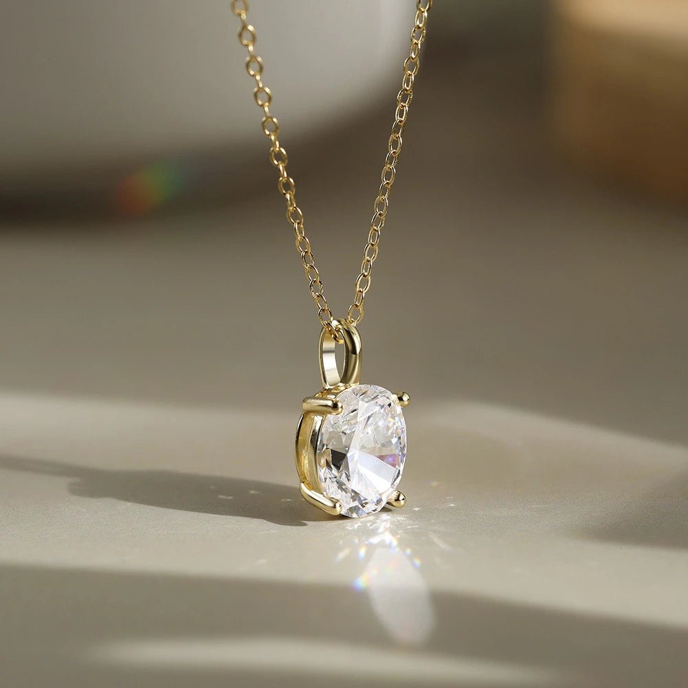 1-3ct Marquise Princess Emerald Pear Cut Women Moissanite Necklace Original 925 Sterling Silver Moissanite Diamond Jewelry Daily - Tara's Tiny Treasures