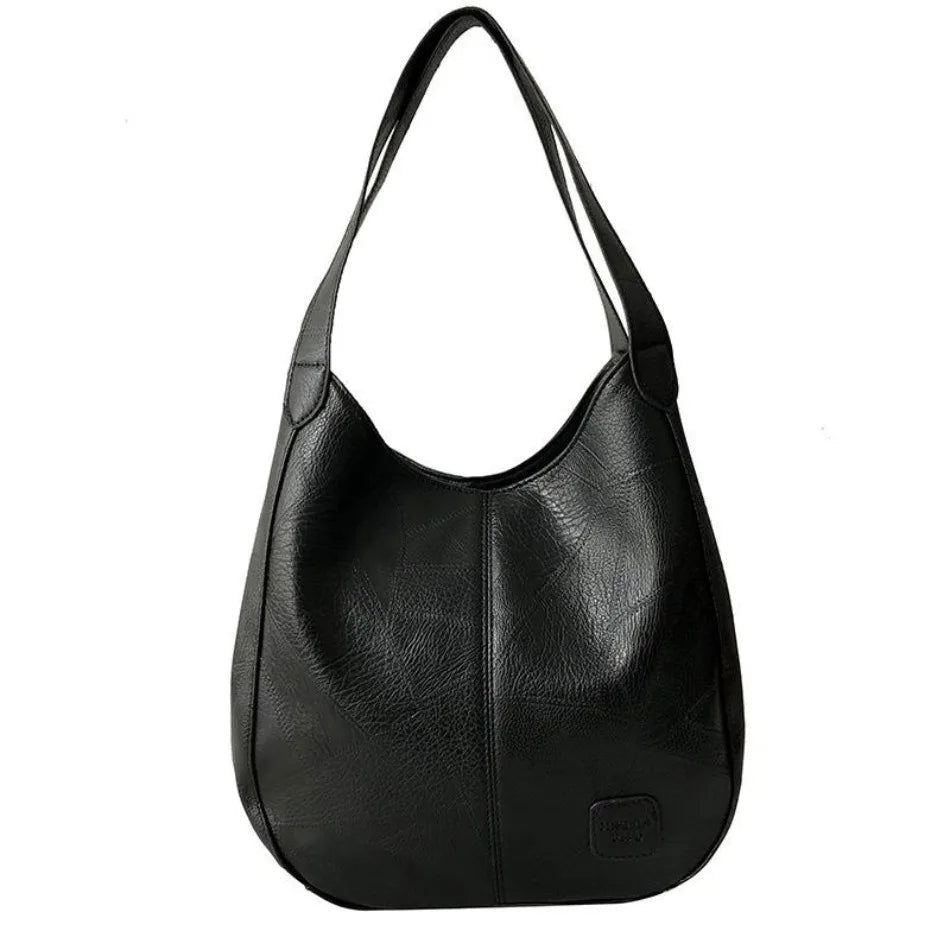 1 Pcs Large Women's Handbags Vintage Luxury Leather Shoulder Bag Designers Large Tote Bag Modern Fashion Retro Female - Tara's Tiny Treasures