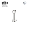 1/10/50PCS ASTM F136 Titanium Labret Stud Earring Nose stud Piercing Body Jewelry Tragus Helix Cartilage Conch Flatback Earlobe - Tara's Tiny Treasures