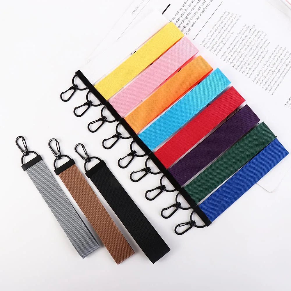 13 Colors Creative Keychain for Women Candy Color DIY Ribbon Rope Neck Strap Lanyard Personality Bag Pendant Accessories - Tara's Tiny Treasures