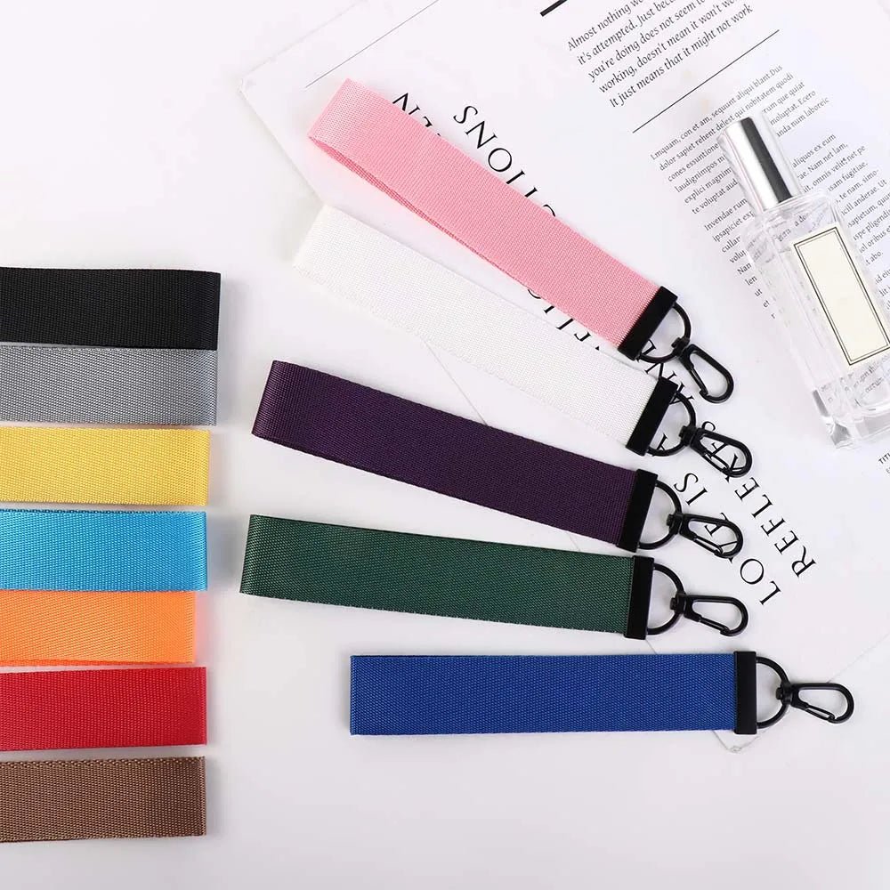 13 Colors Creative Keychain for Women Candy Color DIY Ribbon Rope Neck Strap Lanyard Personality Bag Pendant Accessories - Tara's Tiny Treasures