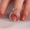 18K Real Platinum PT950 Prague Royal Wedding Women's Ring Moissanite1Carat Diamond Suitable Women Wedding and Engagement Rings - Tara's Tiny Treasures