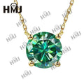1CT Moissanite Diamond Necklace for Woman Pendant 925 Silver Plated 18k Gold Necklace for Women Chains Party Bridal Fine Jewelry - Tara's Tiny Treasures