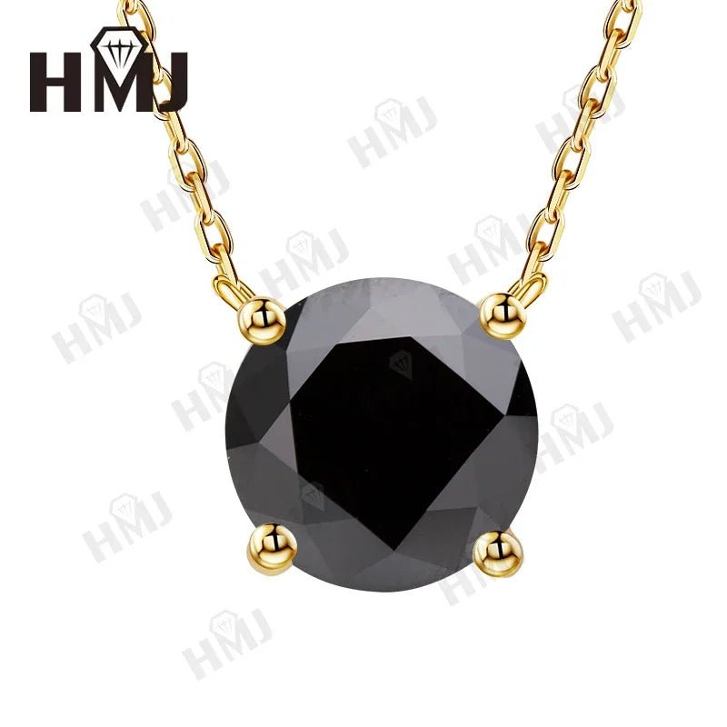 1CT Moissanite Diamond Necklace for Woman Pendant 925 Silver Plated 18k Gold Necklace for Women Chains Party Bridal Fine Jewelry - Tara's Tiny Treasures