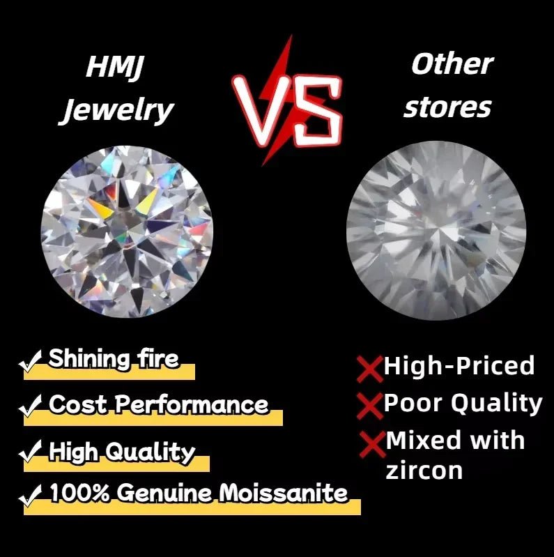 1CT Moissanite Diamond Necklace for Woman Pendant 925 Silver Plated 18k Gold Necklace for Women Chains Party Bridal Fine Jewelry - Tara's Tiny Treasures