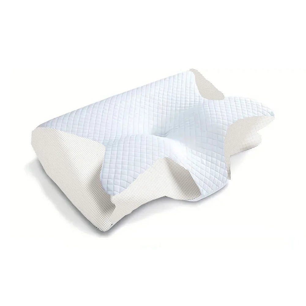 1pc Memory Foam Cervical Pillow, 2 in 1 Ergonomic Contour Orthopedic Pillow for Neck Pain, Contoured Support Pillows,Neck Pillow - Tara's Tiny Treasures