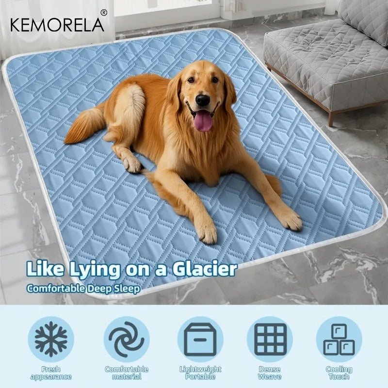 1PCS New Upgraded Ice Cooling Experience Summer Pet Cooling Mat Washable and Breathable Pet Cooling Pad All Season For Dogs Pet - Tara's Tiny Treasures