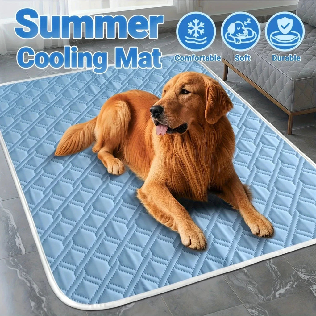 1PCS New Upgraded Ice Cooling Experience Summer Pet Cooling Mat Washable and Breathable Pet Cooling Pad All Season For Dogs Pet - Tara's Tiny Treasures
