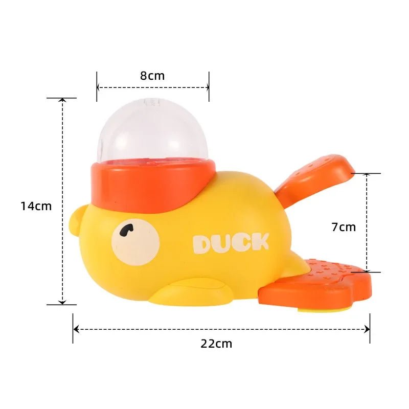 2-in-1 Interactive Dog Toy Pet Automatic Food Treat Dispenser Cartoon Duck Design Slow Food Pet Snack Feeder for Dog Training - Tara's Tiny Treasures