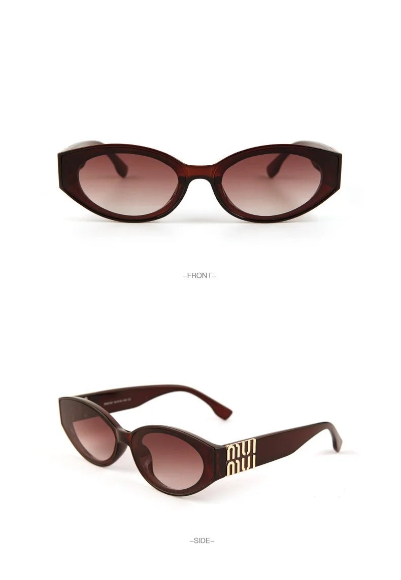 2025 Glamour Fashion Women Sunglasses Luxury Oval Designer Men Glasses Trend Classic Brand Unisex Shades UV400 - Tara's Tiny Treasures