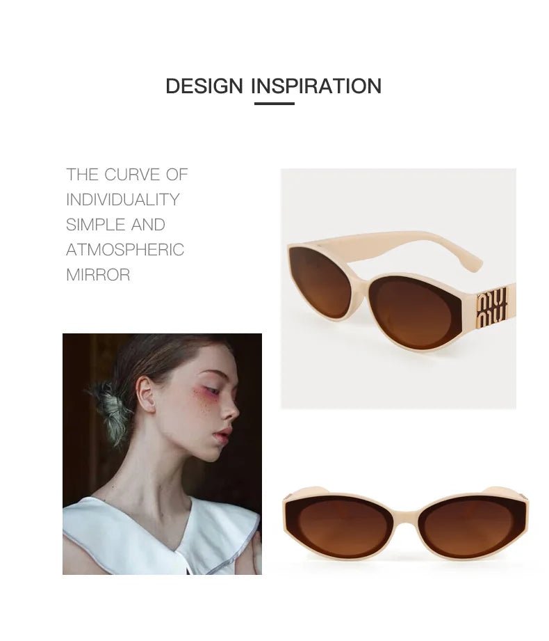 2025 Glamour Fashion Women Sunglasses Luxury Oval Designer Men Glasses Trend Classic Brand Unisex Shades UV400 - Tara's Tiny Treasures