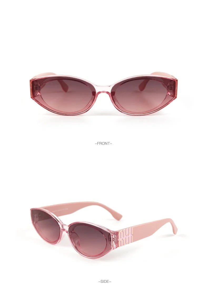 2025 Glamour Fashion Women Sunglasses Luxury Oval Designer Men Glasses Trend Classic Brand Unisex Shades UV400 - Tara's Tiny Treasures