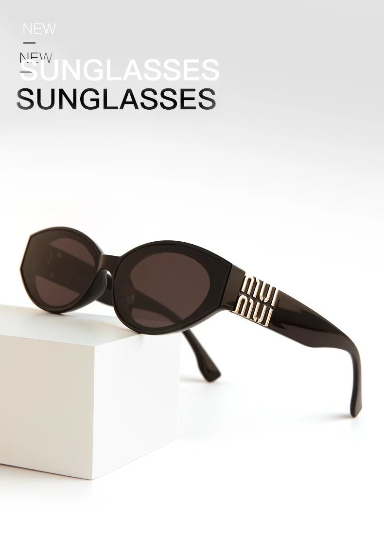 2025 Glamour Fashion Women Sunglasses Luxury Oval Designer Men Glasses Trend Classic Brand Unisex Shades UV400 - Tara's Tiny Treasures