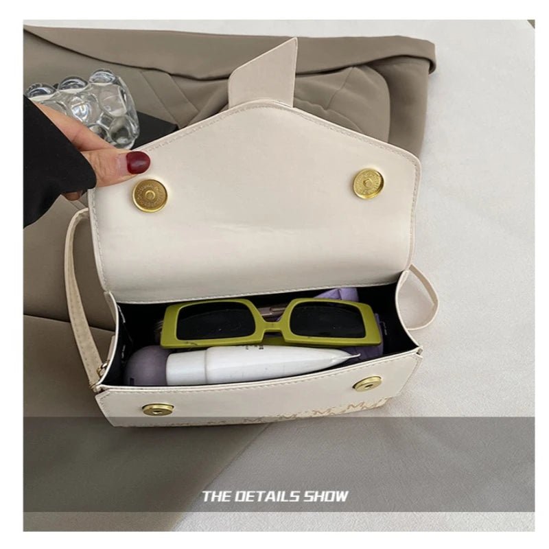 2025 New Retro Simple Fashion Shoulder Bag Premium Messenger Bag French Niche Small Square Bag - Tara's Tiny Treasures