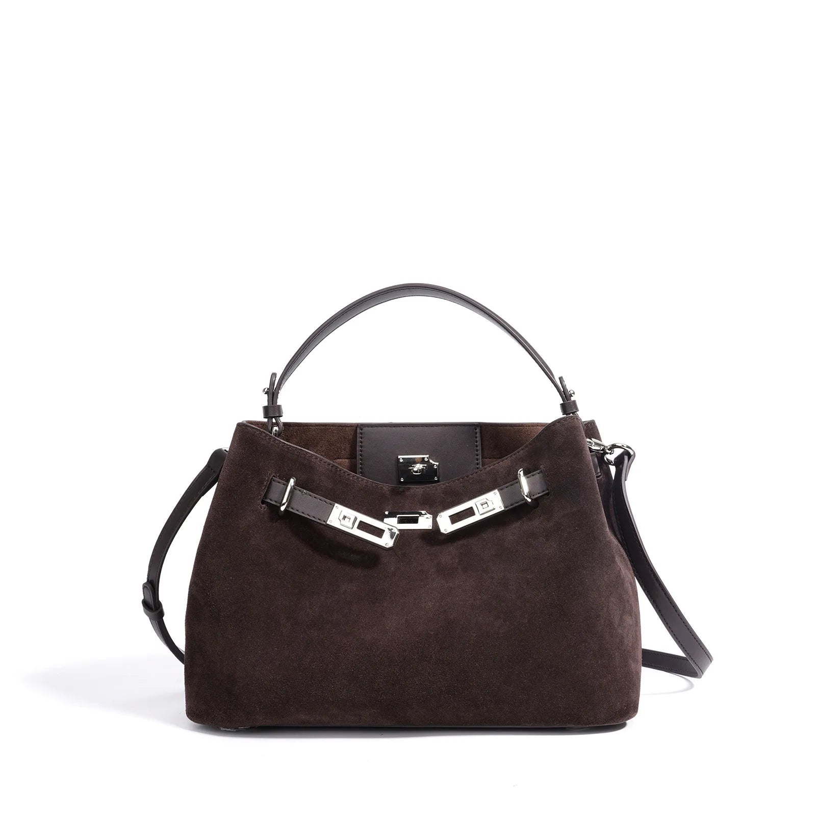2025 New Vintage Briefcase Shoulder Crossbody Handheld Bag Light Luxury Women Unique Casual Versatile Premium Chic Handbag - Tara's Tiny Treasures
