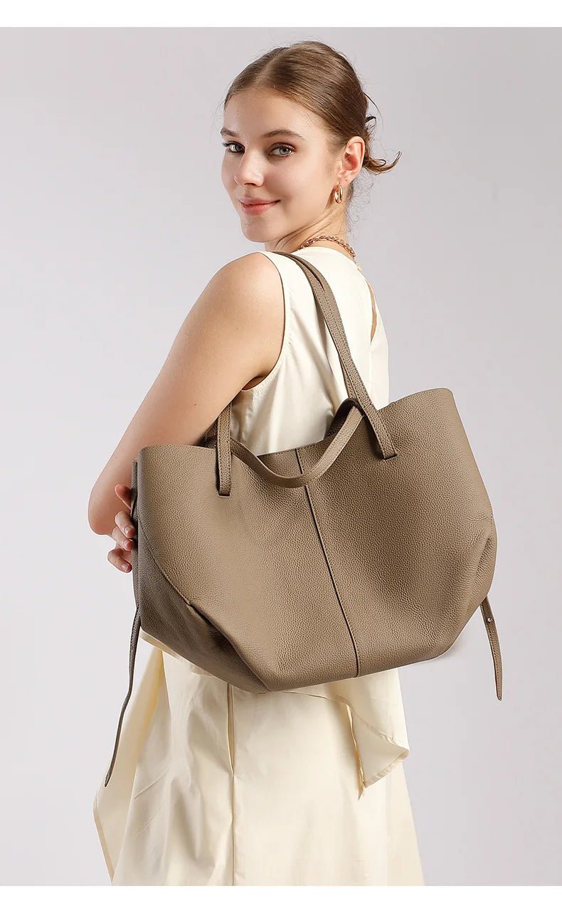 2025 New Vintage Briefcase Shoulder Crossbody Handheld Bag Light Luxury Women Unique Casual Versatile Premium Chic Handbag - Tara's Tiny Treasures