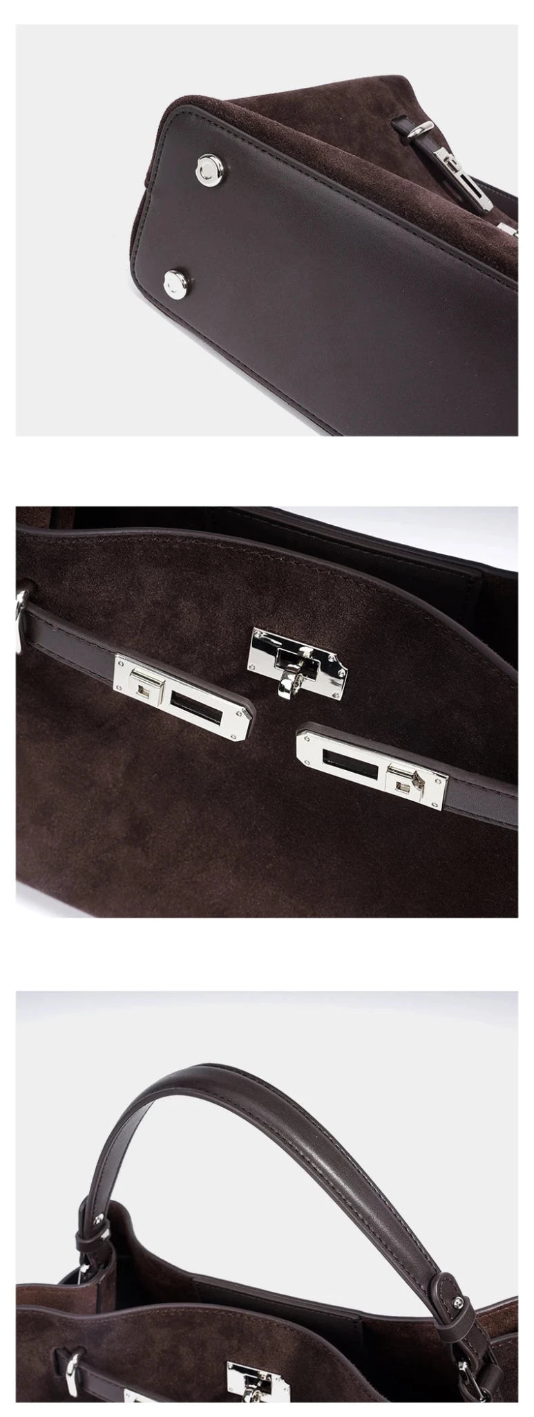 2025 New Vintage Briefcase Shoulder Crossbody Handheld Bag Light Luxury Women Unique Casual Versatile Premium Chic Handbag - Tara's Tiny Treasures