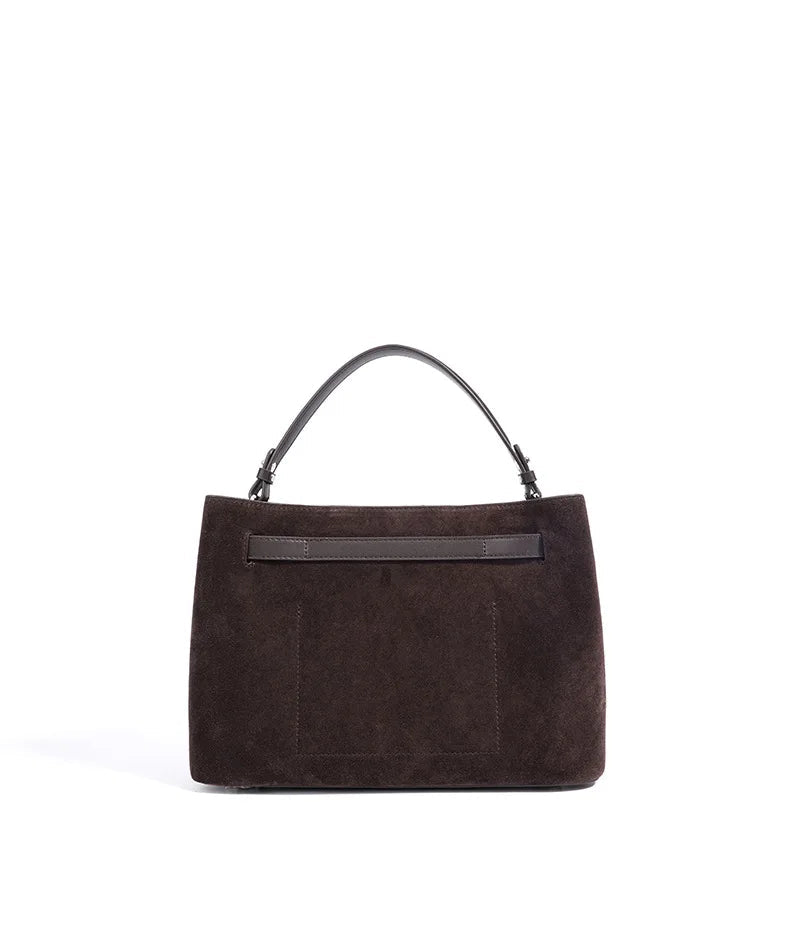 2025 New Vintage Briefcase Shoulder Crossbody Handheld Bag Light Luxury Women Unique Casual Versatile Premium Chic Handbag - Tara's Tiny Treasures