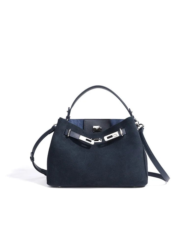 2025 New Vintage Briefcase Shoulder Crossbody Handheld Bag Light Luxury Women Unique Casual Versatile Premium Chic Handbag - Tara's Tiny Treasures