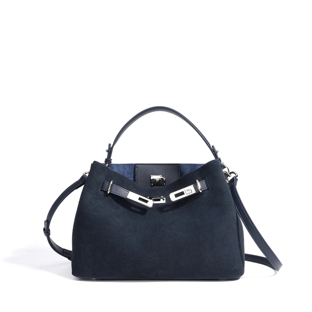 2025 New Vintage Briefcase Shoulder Crossbody Handheld Bag Light Luxury Women Unique Casual Versatile Premium Chic Handbag - Tara's Tiny Treasures