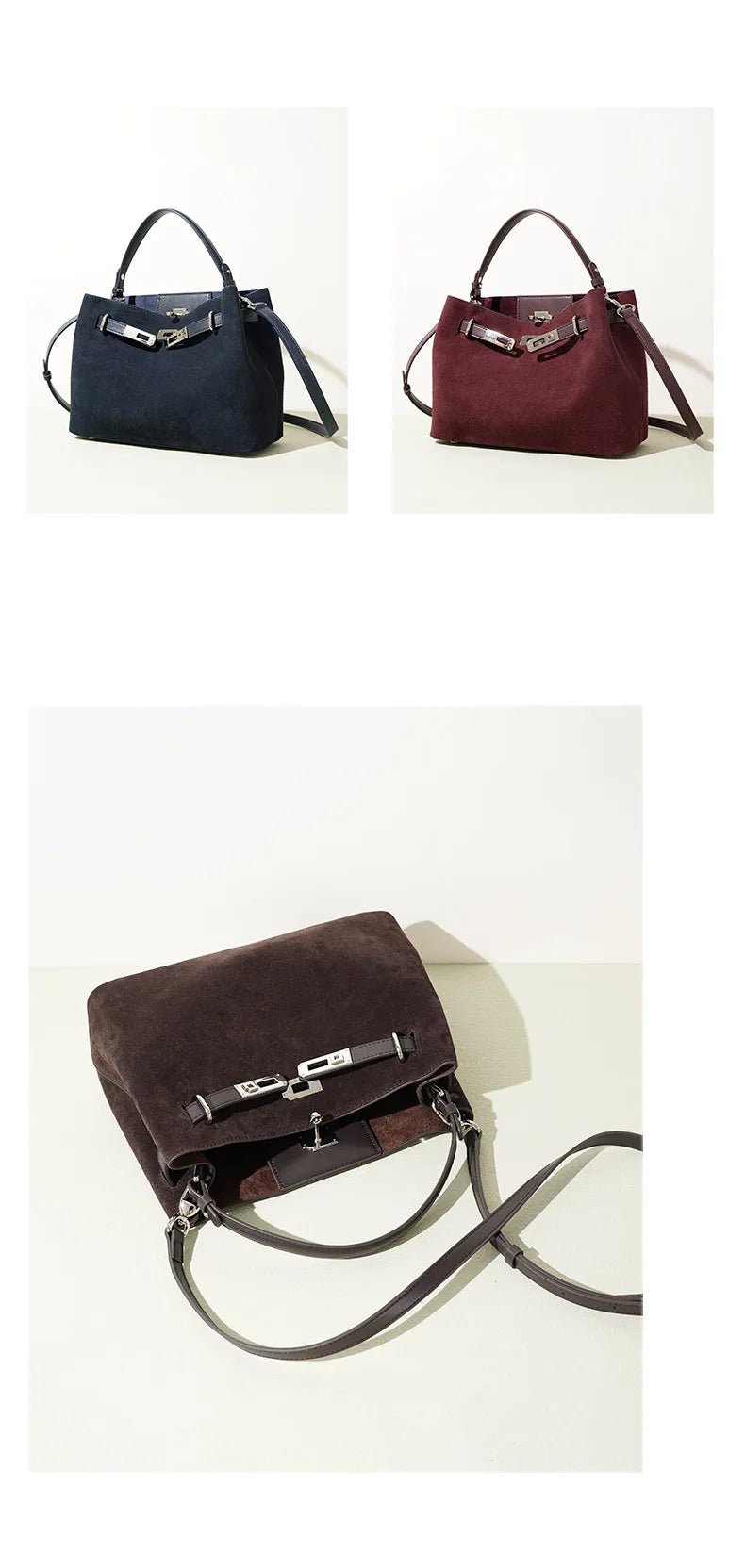 2025 New Vintage Briefcase Shoulder Crossbody Handheld Bag Light Luxury Women Unique Casual Versatile Premium Chic Handbag - Tara's Tiny Treasures