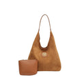 2025 Winter New Fashion Casual Togs Faux Suede Solid Color Large Capacity Shoulder Bags Durable Daily Commuting Women's Handbags - Tara's Tiny Treasures