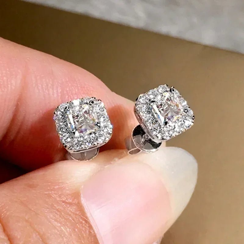 2026 New Mini Dazzling Personality Zircon Luxurious Dazzling Elegant Earring Design Sense Attending Banquet High-end Jewelry - Tara's Tiny Treasures