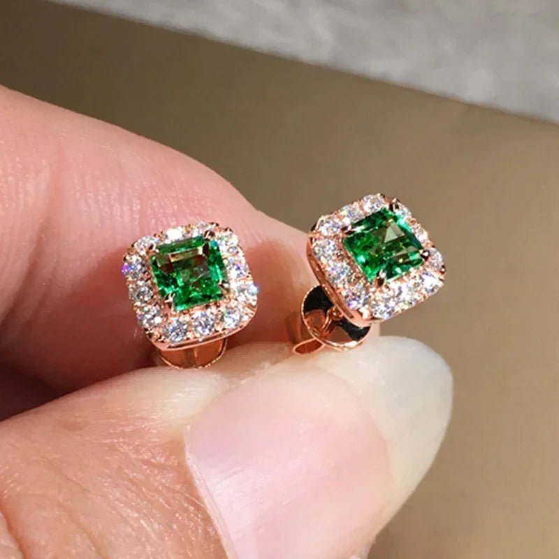 2026 New Mini Dazzling Personality Zircon Luxurious Dazzling Elegant Earring Design Sense Attending Banquet High-end Jewelry - Tara's Tiny Treasures