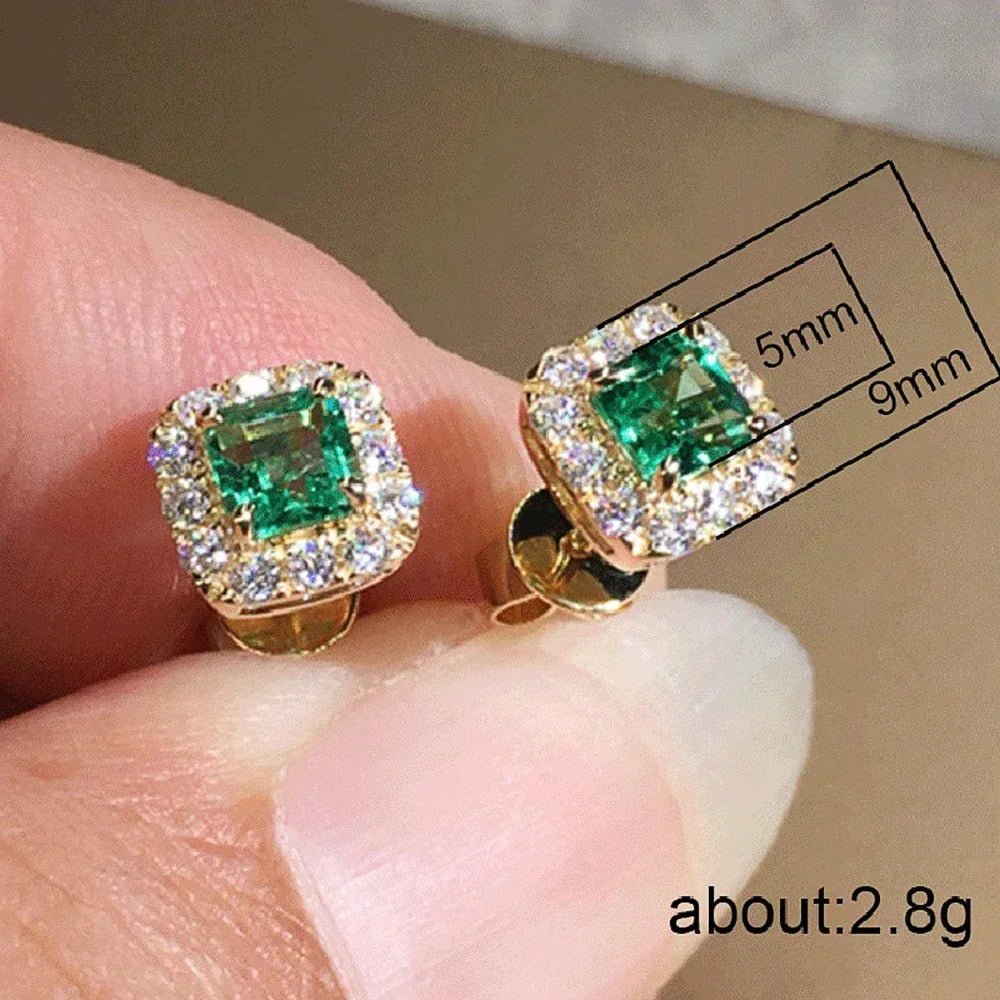 2026 New Mini Dazzling Personality Zircon Luxurious Dazzling Elegant Earring Design Sense Attending Banquet High-end Jewelry - Tara's Tiny Treasures