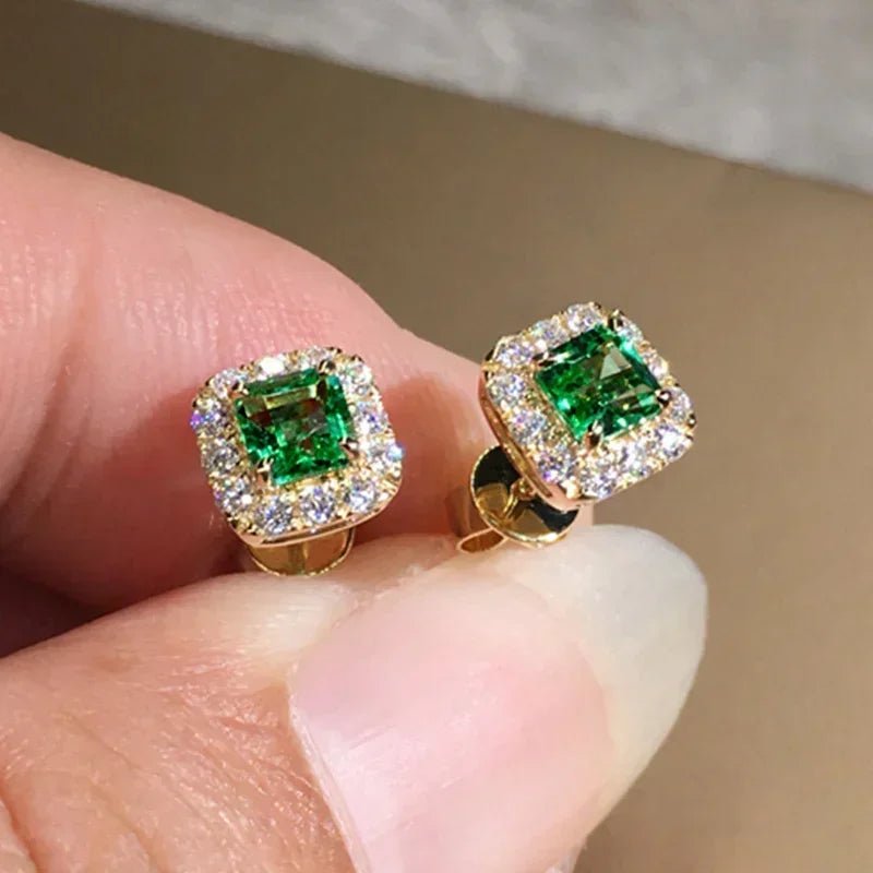 2026 New Mini Dazzling Personality Zircon Luxurious Dazzling Elegant Earring Design Sense Attending Banquet High-end Jewelry - Tara's Tiny Treasures