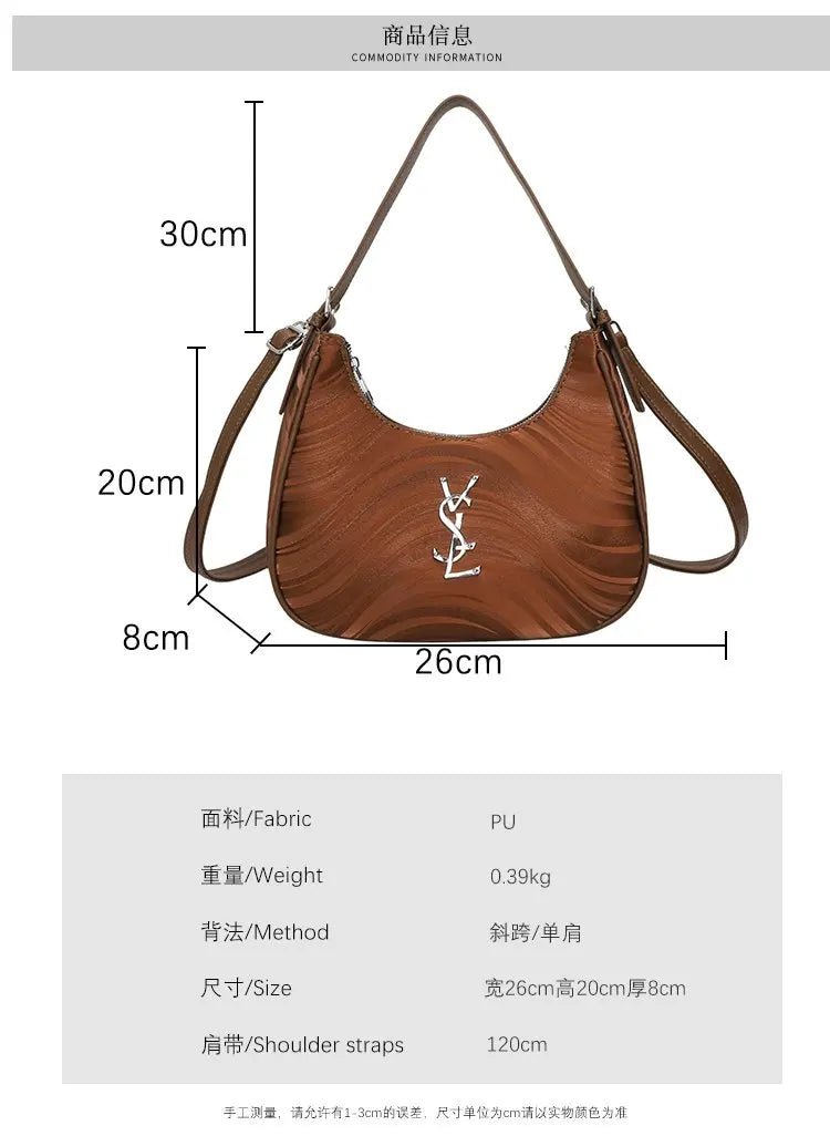 2026 New Trendy Dumpling Bag for Women Stylish & Elegant, Premium Light Luxury Design, Versatile Single Shoulder & Crossbody Bag - Tara's Tiny Treasures