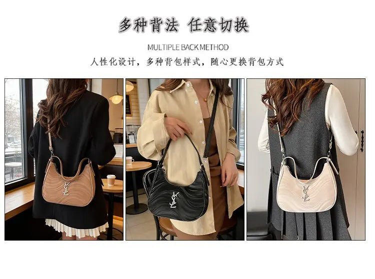 2026 New Trendy Dumpling Bag for Women Stylish & Elegant, Premium Light Luxury Design, Versatile Single Shoulder & Crossbody Bag - Tara's Tiny Treasures
