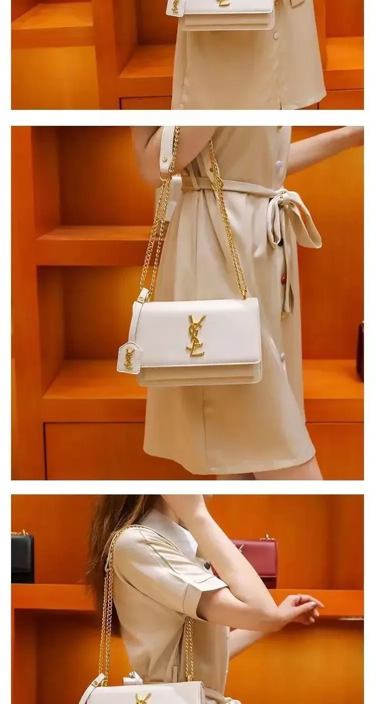 2026 new women's shoulder messenger bag big brand with the same fashion chain bag versatile - Tara's Tiny Treasures