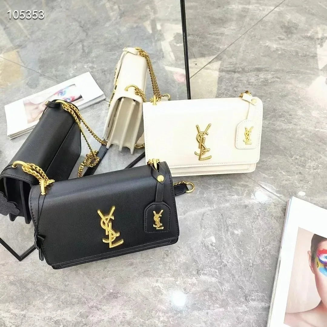 2026 new women's shoulder messenger bag big brand with the same fashion chain bag versatile - Tara's Tiny Treasures