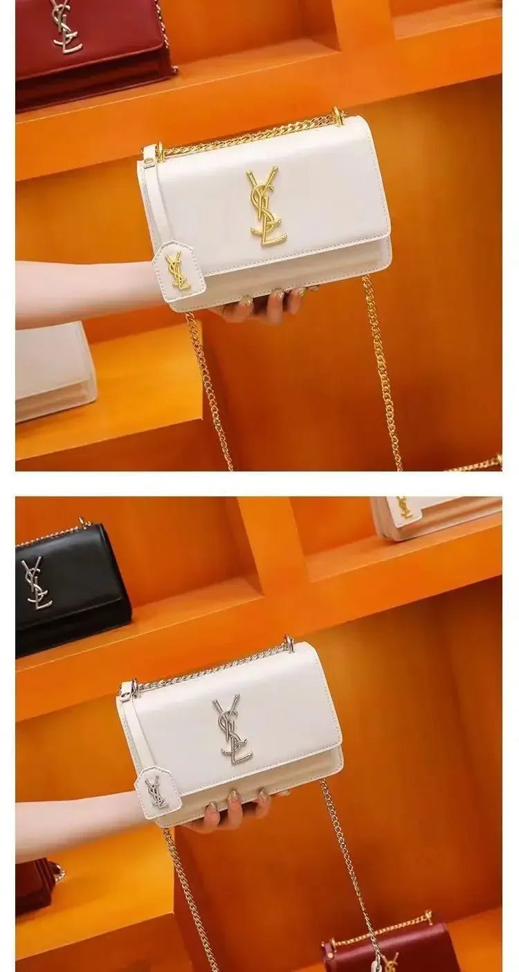 2026 new women's shoulder messenger bag big brand with the same fashion chain bag versatile - Tara's Tiny Treasures