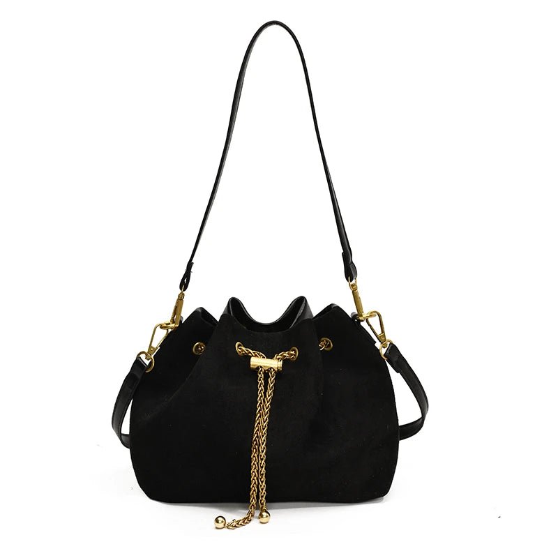 2026 Soft Commuting Crossbody Bags Faux Suede Sewing Hot Sale Bags for WomenThread Solid Color String Women's Handbags - Tara's Tiny Treasures