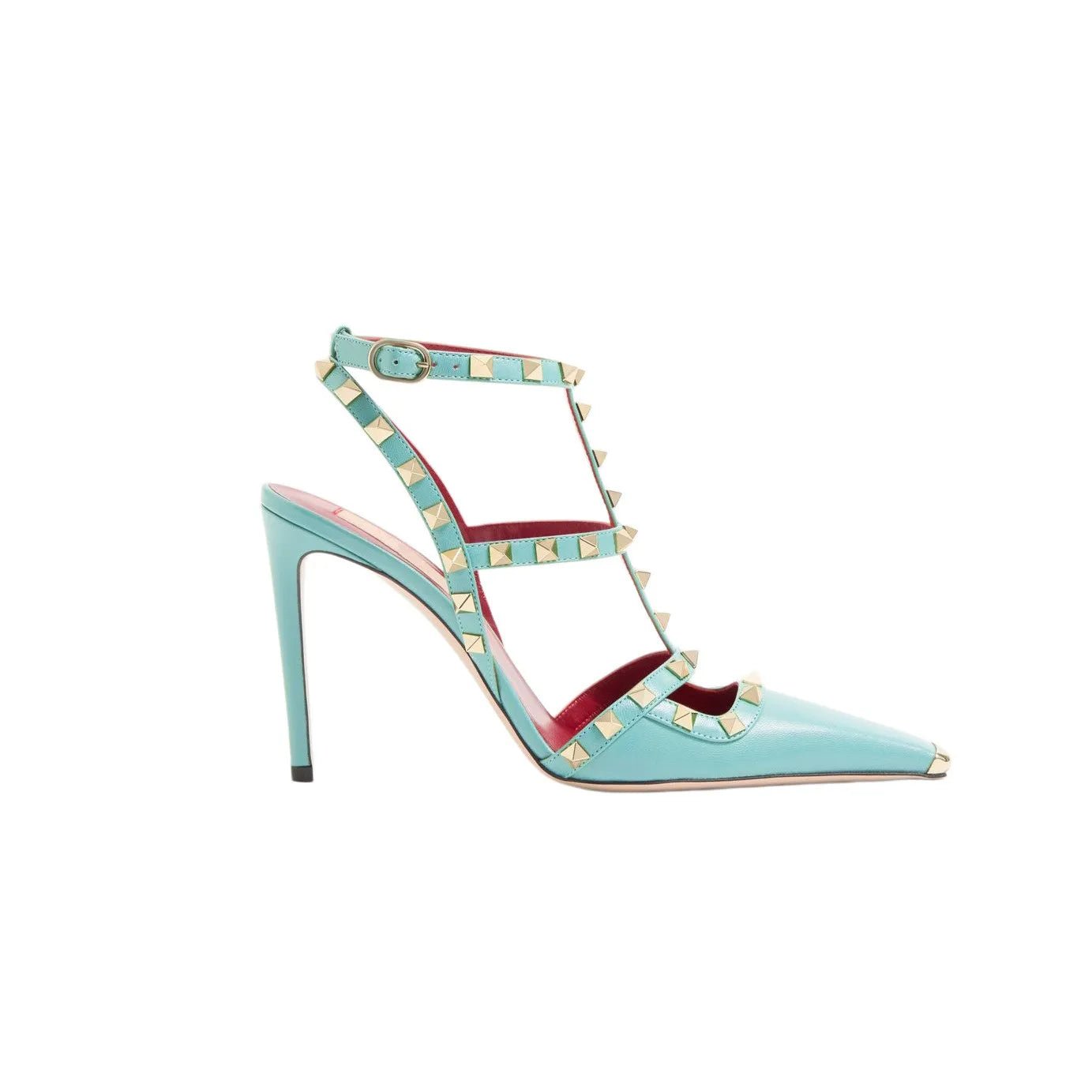 2026Summer Square Headed Rivet High-heeled Women's Sandals, Fashionable and Sexy Women's Party T-table Women's Plus Size Sandals - Tara's Tiny Treasures