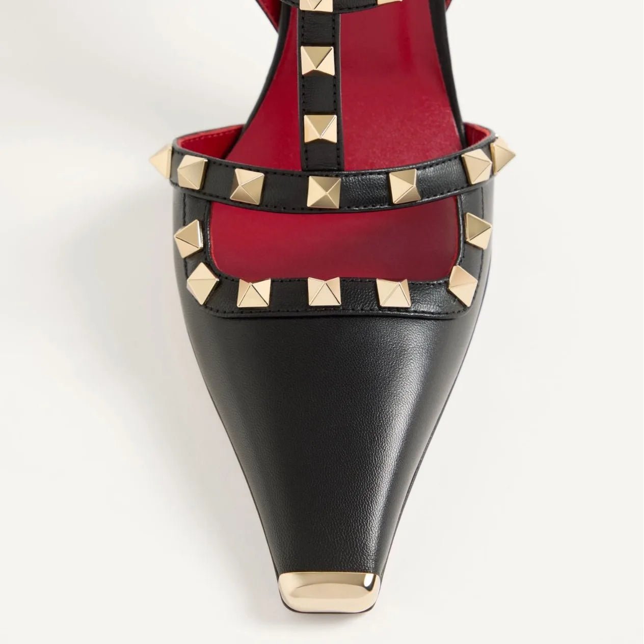 2026Summer Square Headed Rivet High-heeled Women's Sandals, Fashionable and Sexy Women's Party T-table Women's Plus Size Sandals - Tara's Tiny Treasures
