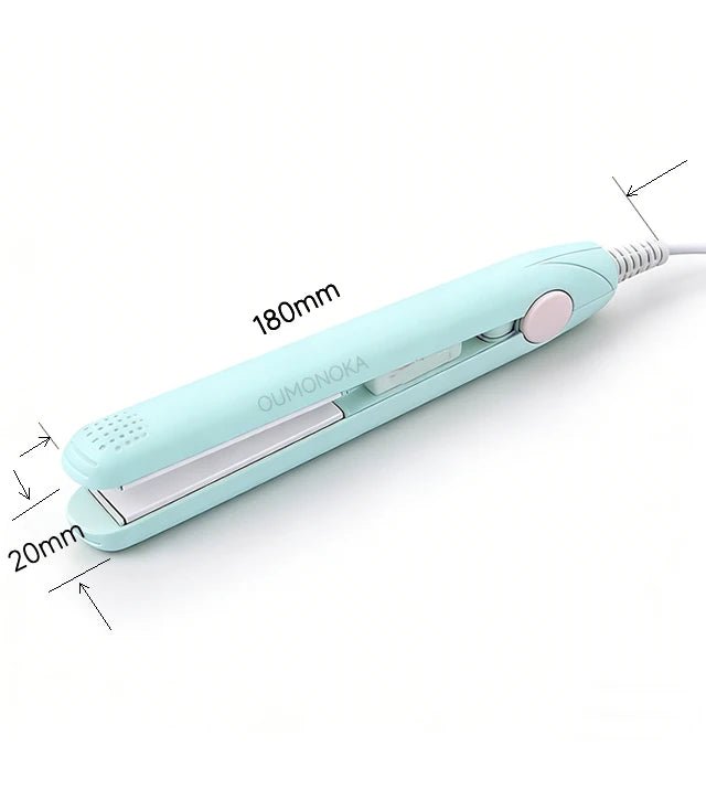 3-in-1 Hair Straightener for Hair Mini Flat Iron Styling Tools & Appliances Brush Beard Salon Hair Curler Professional Hot Comb - Tara's Tiny Treasures