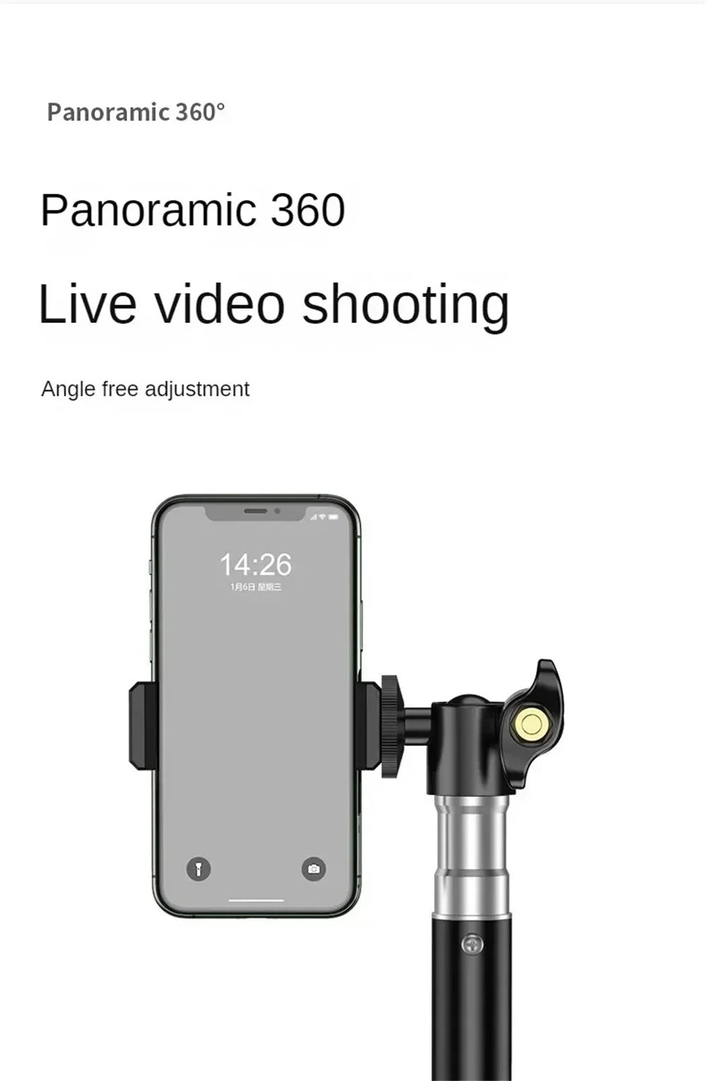 360°Adjustable Scalable Bluetooth Selfie Stick Multi-functional Phones Camera DV Holder Live Video Recording Wireless brackets - Tara's Tiny Treasures