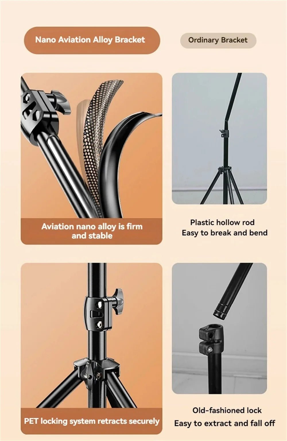 360°Adjustable Scalable Bluetooth Selfie Stick Multi-functional Phones Camera DV Holder Live Video Recording Wireless brackets - Tara's Tiny Treasures