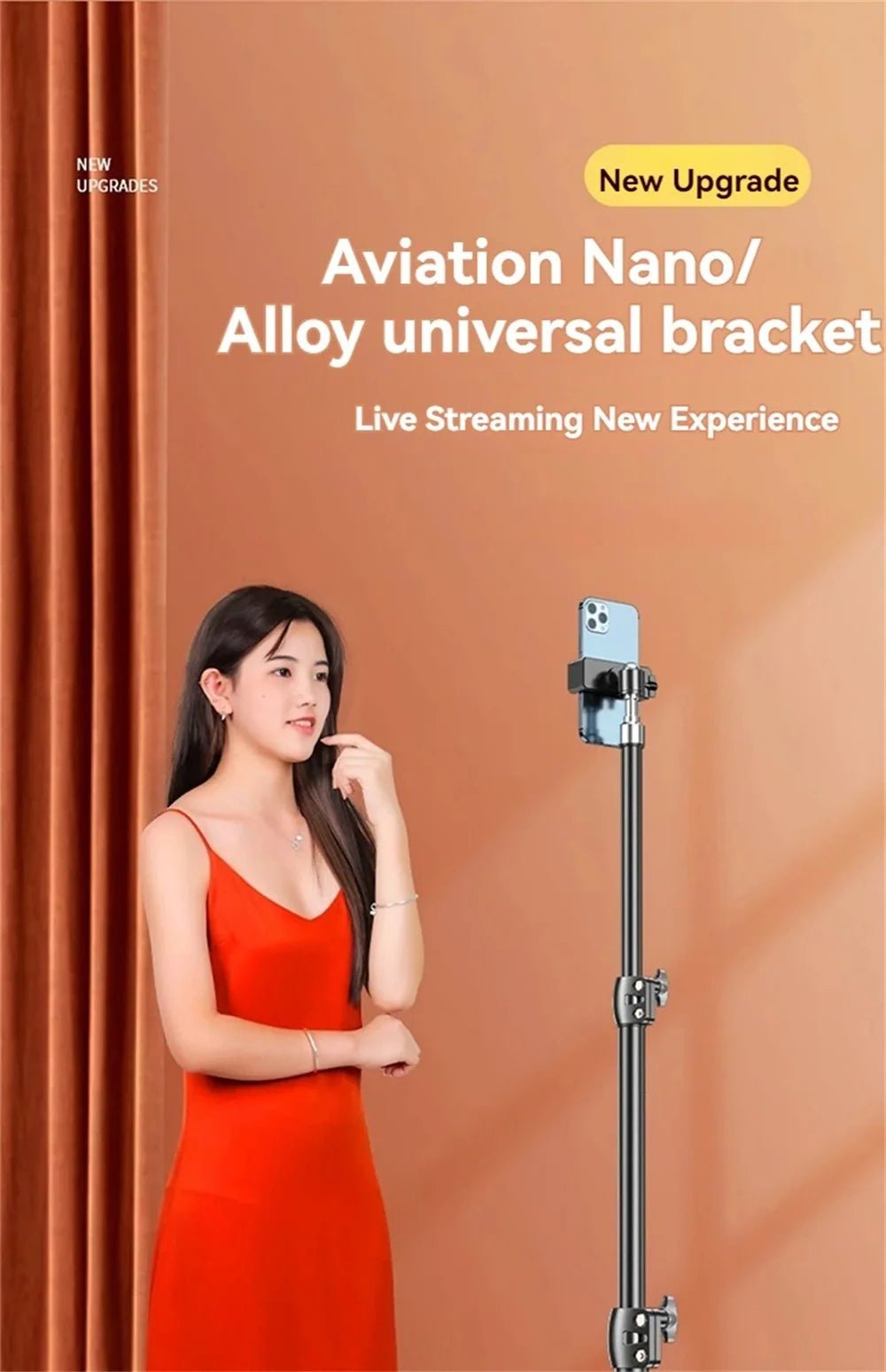 360°Adjustable Scalable Bluetooth Selfie Stick Multi-functional Phones Camera DV Holder Live Video Recording Wireless brackets - Tara's Tiny Treasures