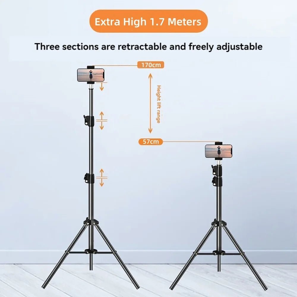 360°Adjustable Scalable Bluetooth Selfie Stick Multi-functional Phones Camera DV Holder Live Video Recording Wireless brackets - Tara's Tiny Treasures