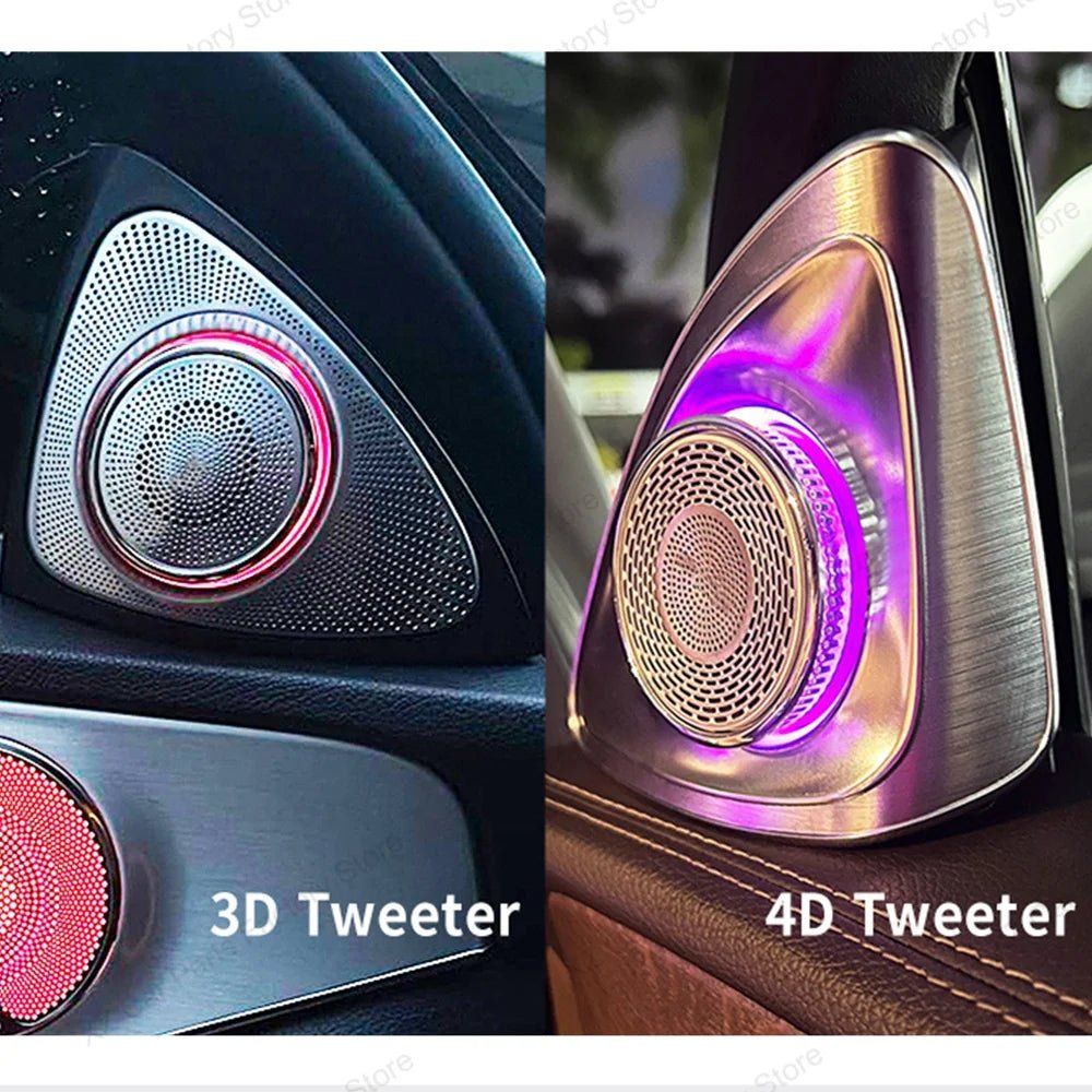 3/64 Colour Car LED Ambient Light for Mercedes-Benz C/GLC Class Coupe W205 C43 C63 X253 LED Door Speaker Cover Vents RetrofitSet - Tara's Tiny Treasures
