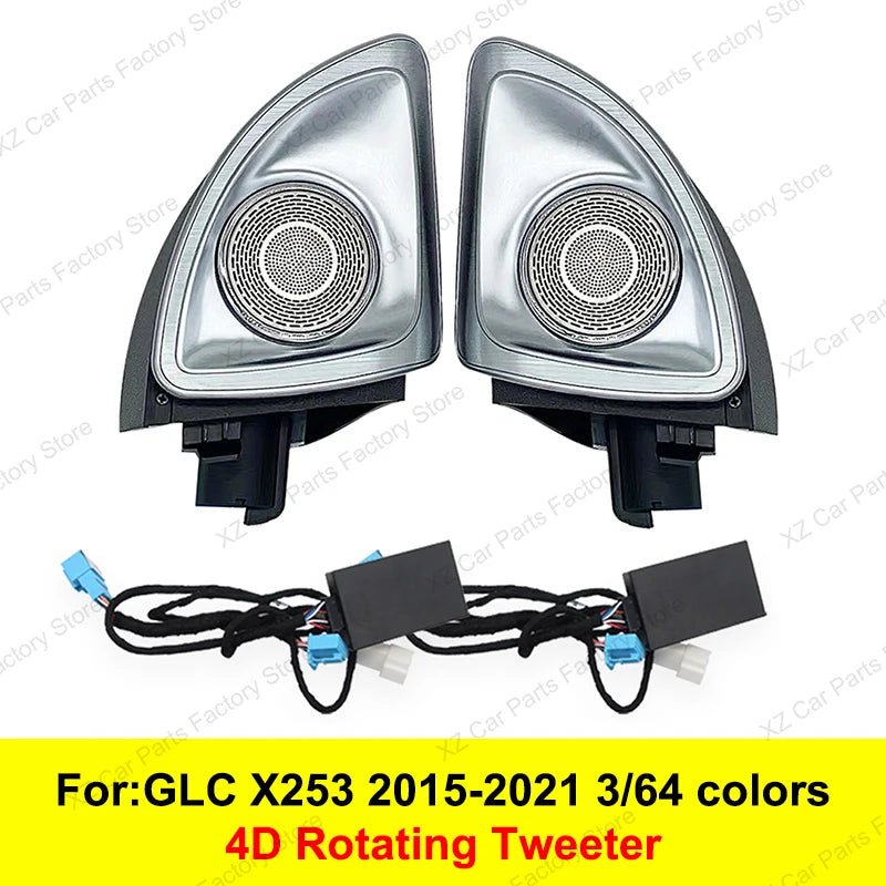 3/64 Colour Car LED Ambient Light for Mercedes-Benz C/GLC Class Coupe W205 C43 C63 X253 LED Door Speaker Cover Vents RetrofitSet - Tara's Tiny Treasures